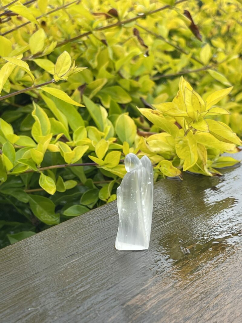 This is Serene Selenite Angel of Light - 5cm