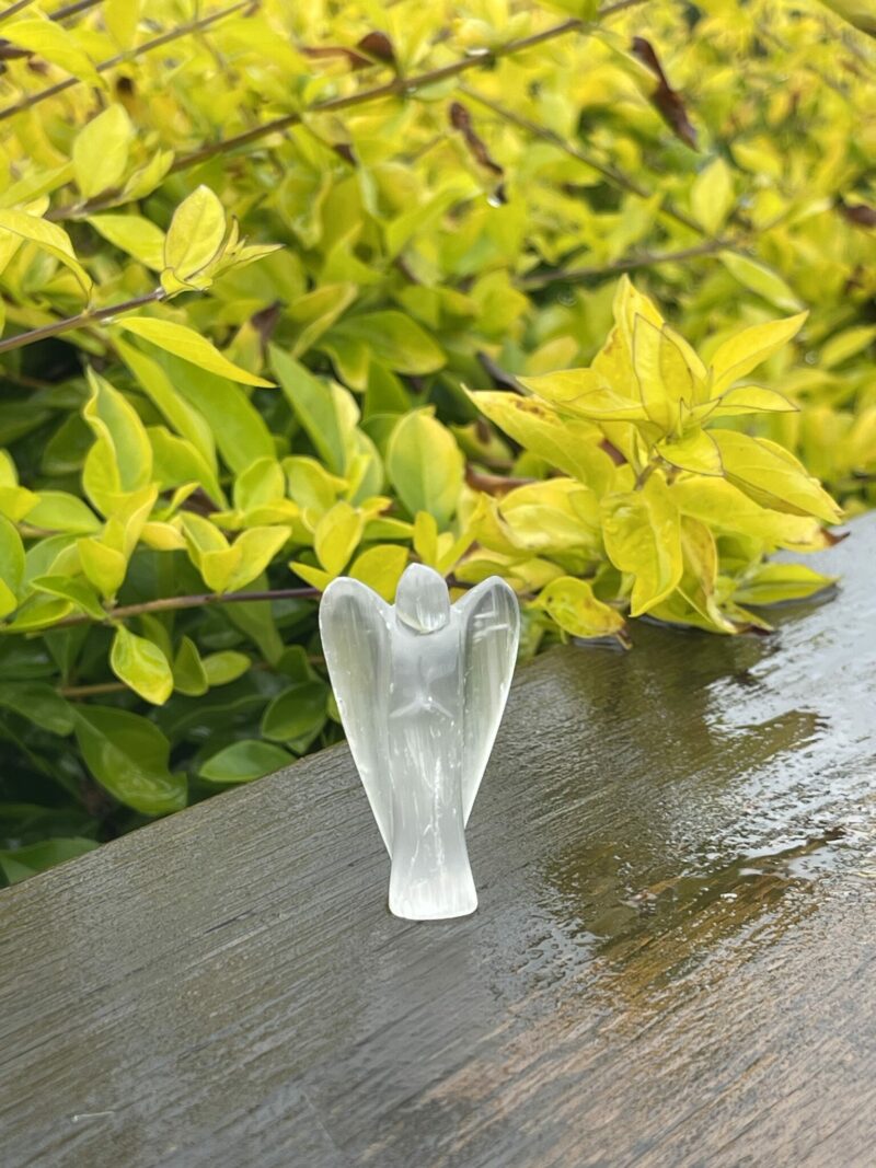 This is Serene Selenite Angel of Light - 5cm