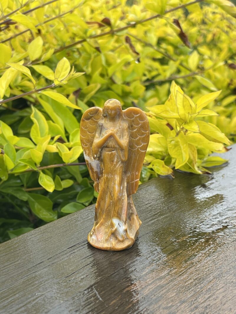 This is Radiant Yellow Jasper Angel of Vitality - 8cm