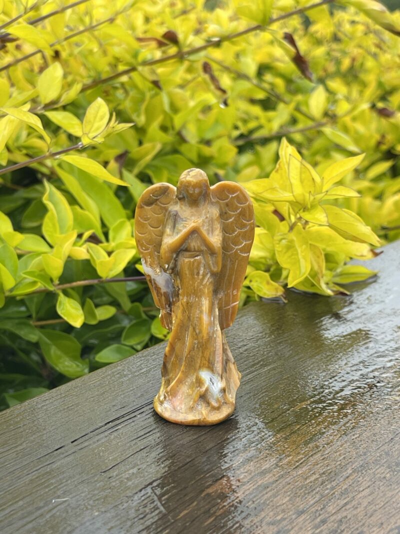 This is Radiant Yellow Jasper Angel of Vitality - 8cm