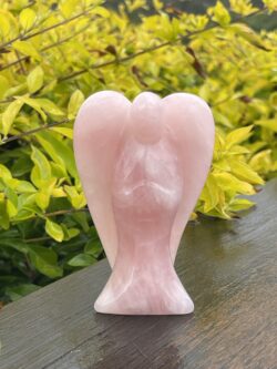 This is Radiant Rose Quartz Angel of Love - 10cm