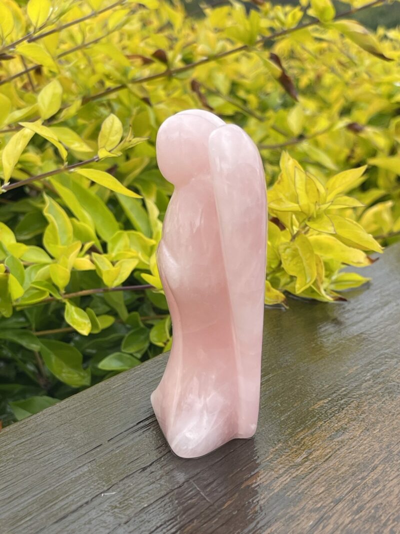 This is Radiant Rose Quartz Angel of Love - 10cm