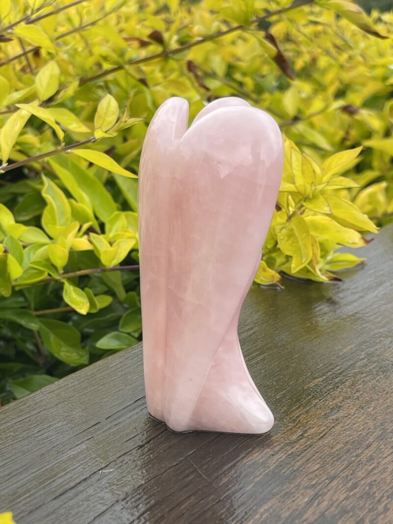 This is Radiant Rose Quartz Angel of Love - 10cm