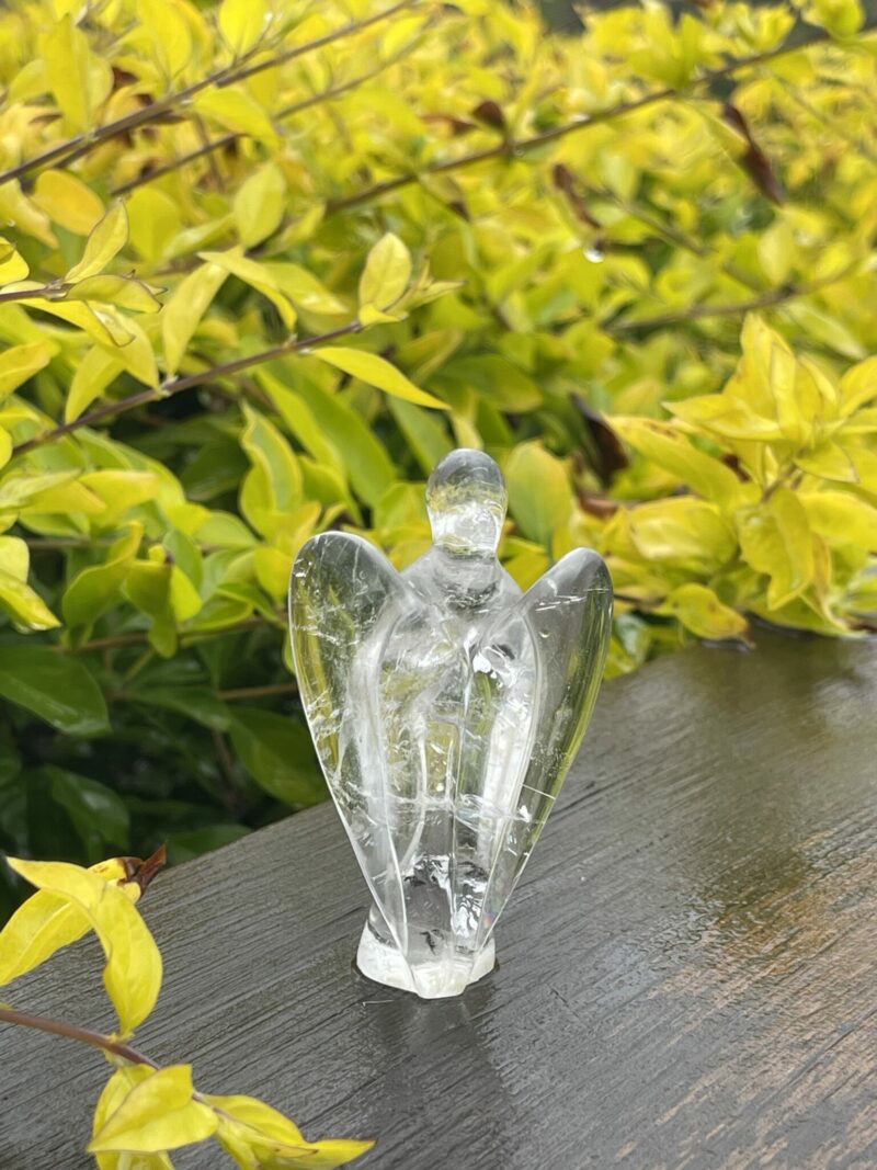 This is Crystal Clear Quartz Angel of Illumination - 7.5cm