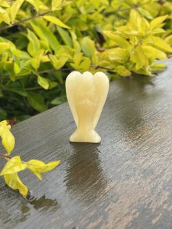 This is Radiant Yellow Calcite Angel of Joy - 5cm