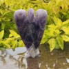 This is Majestic Chevron Amethyst Angel of Wisdom - 11.5cm