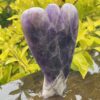 This is Majestic Chevron Amethyst Angel of Wisdom - 11.5cm