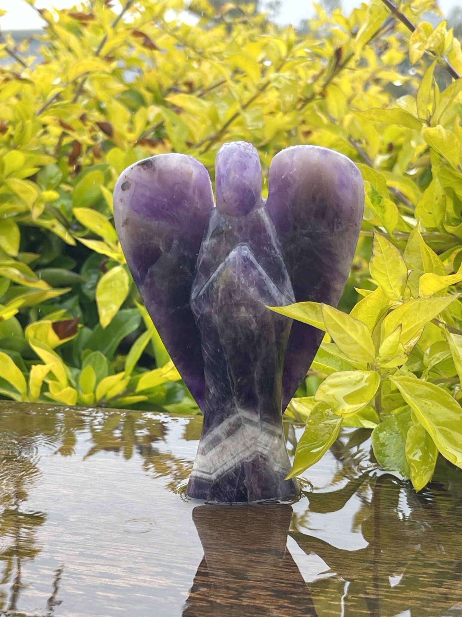 Majestic Chevron Amethyst Angel of Wisdom – 11.5cm