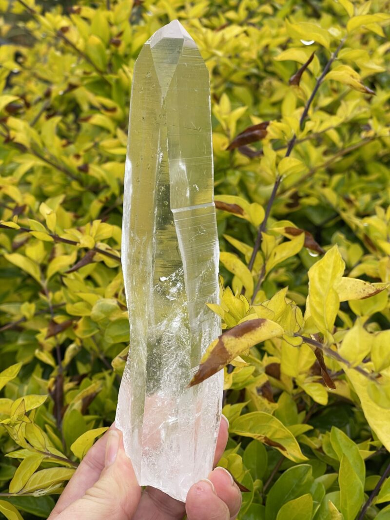 This is Super Clear Lemurian Quartz Crystal Point – 398g