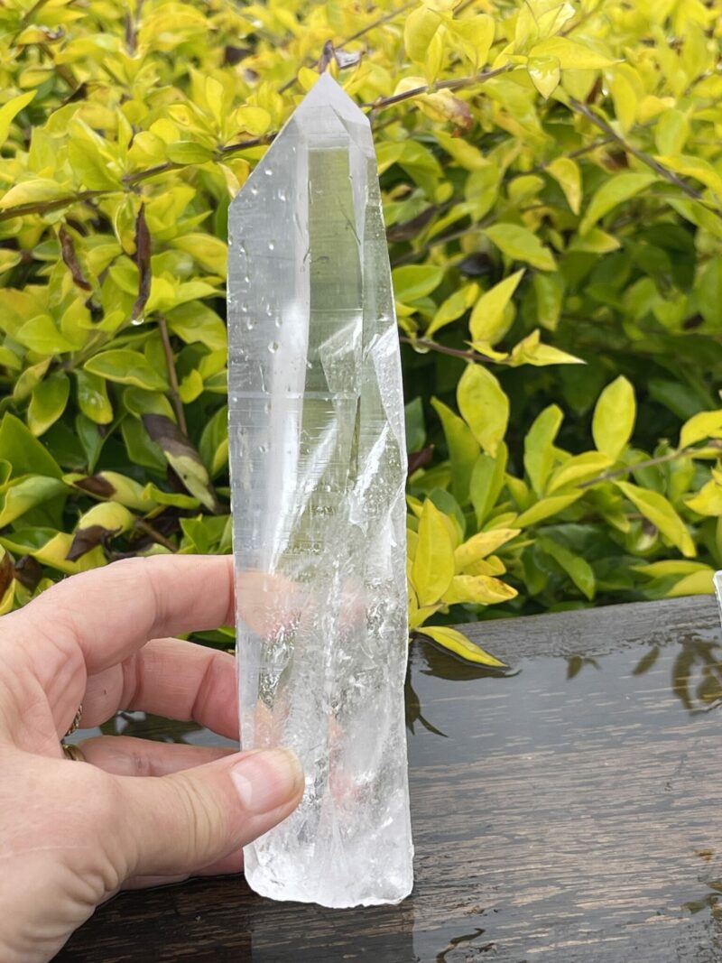 This is Super Clear Lemurian Quartz Crystal Point – 398g