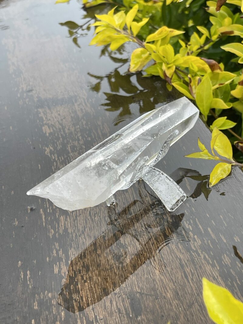 Water Clear Super This is Lemurian Quartz Crystal Point of Illumination - 274g