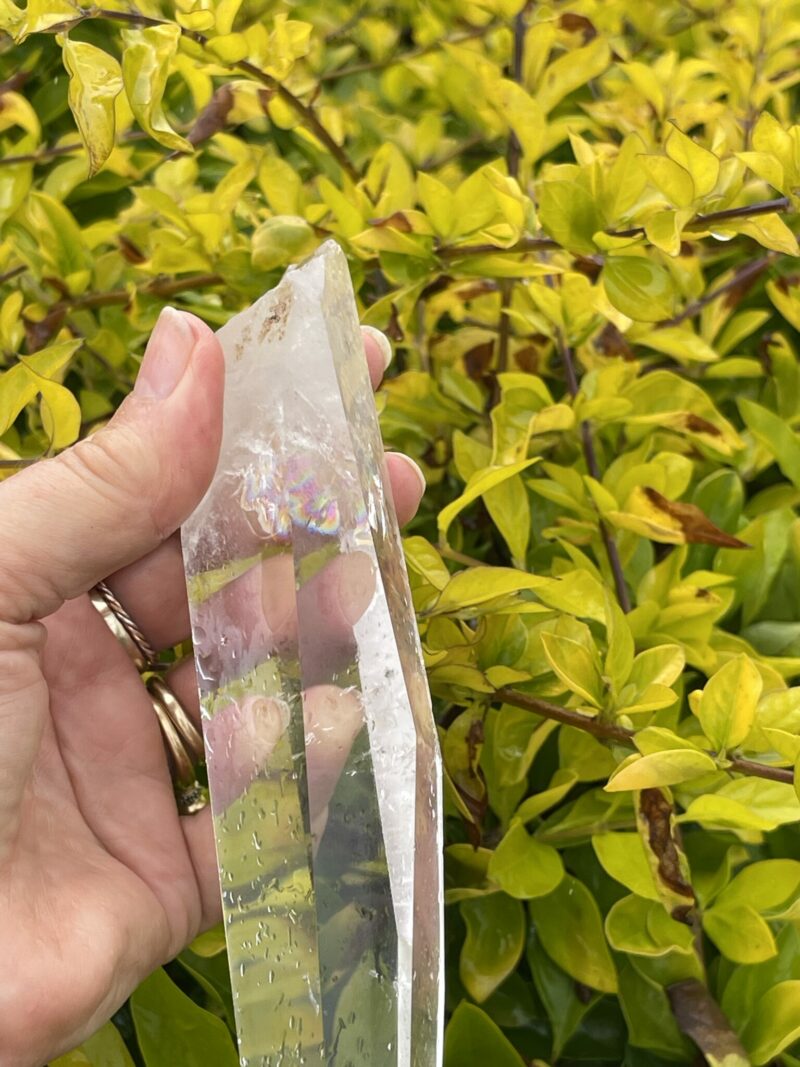 Water Clear Super This is Lemurian Quartz Crystal Point of Illumination - 274g