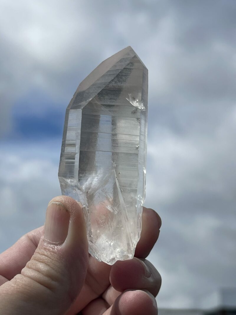 This is Clear Lemurian Quartz Point – 111g