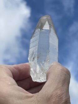 This is Clear Lemurian Quartz Point – 111g