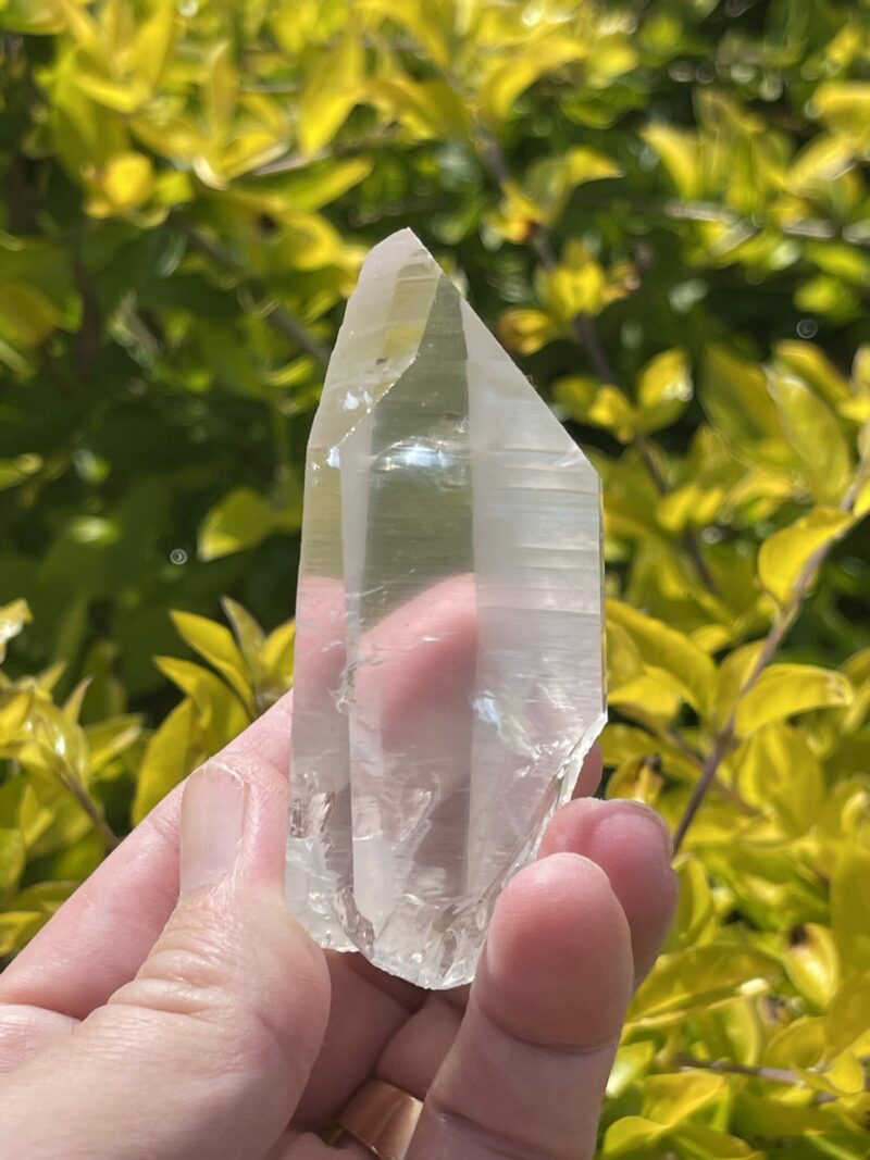 This is Clear Lemurian Quartz Point – 111g