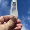 This is Clear Cute Lemurian Quartz Point – 53g