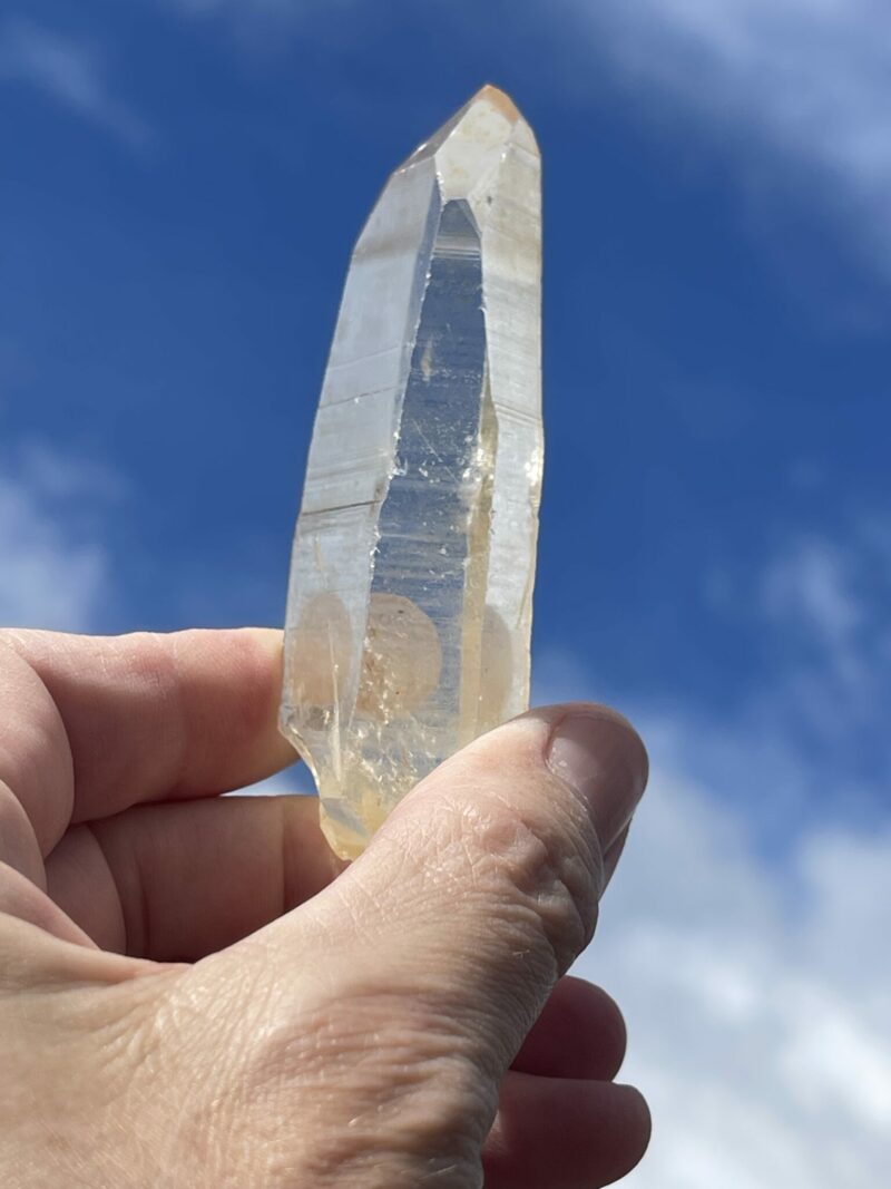 This is Double Terminated Pink Lemurian Master Quartz – 72g