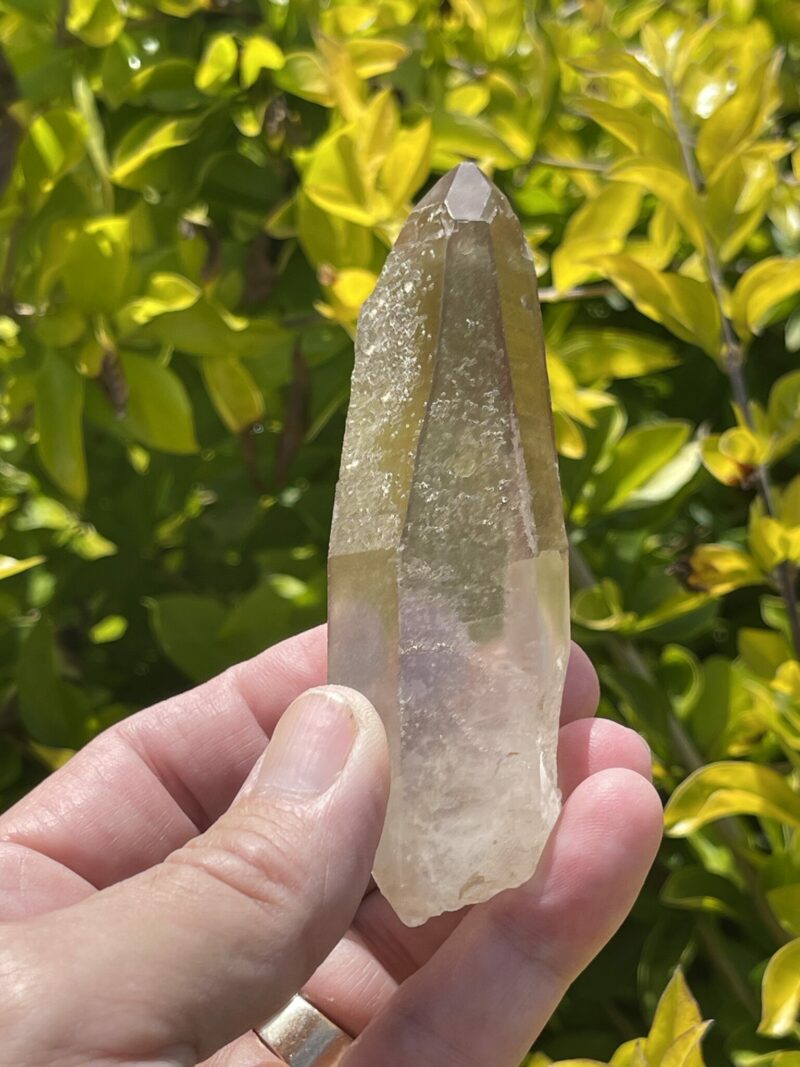 This is Heart-Centered Pink Lemurian Quartz – 92g