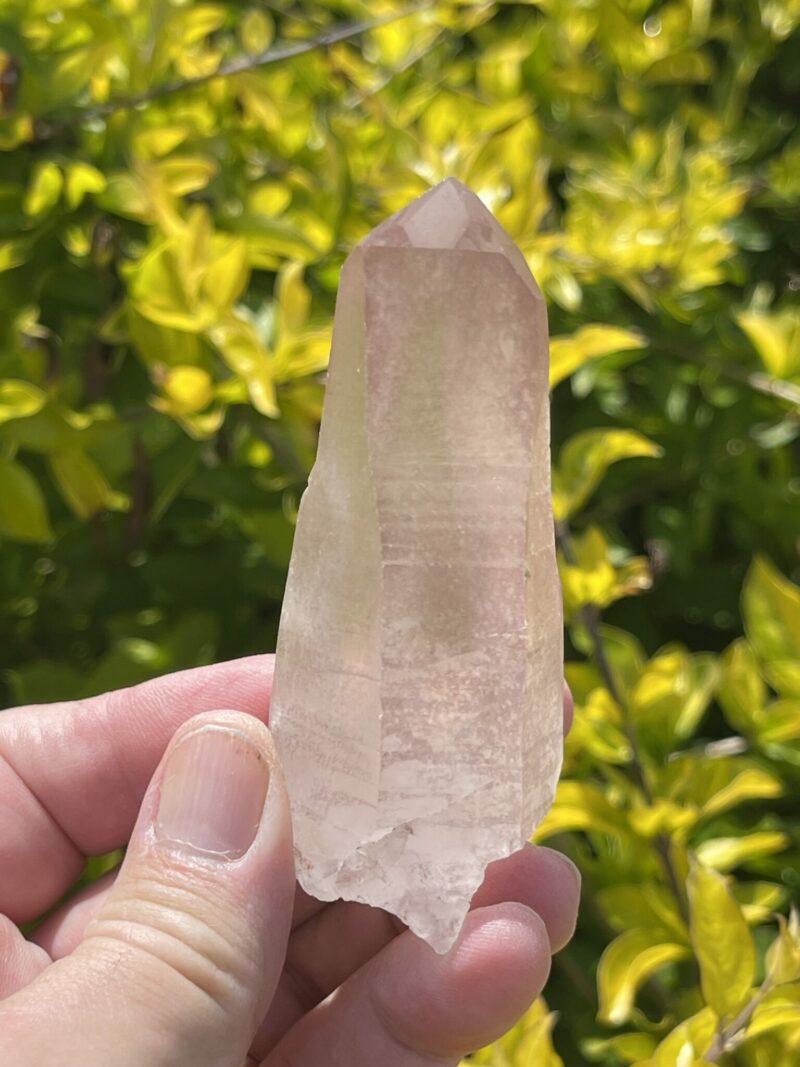 This is Harmony Pink Lemurian Quartz Crystal – 99g