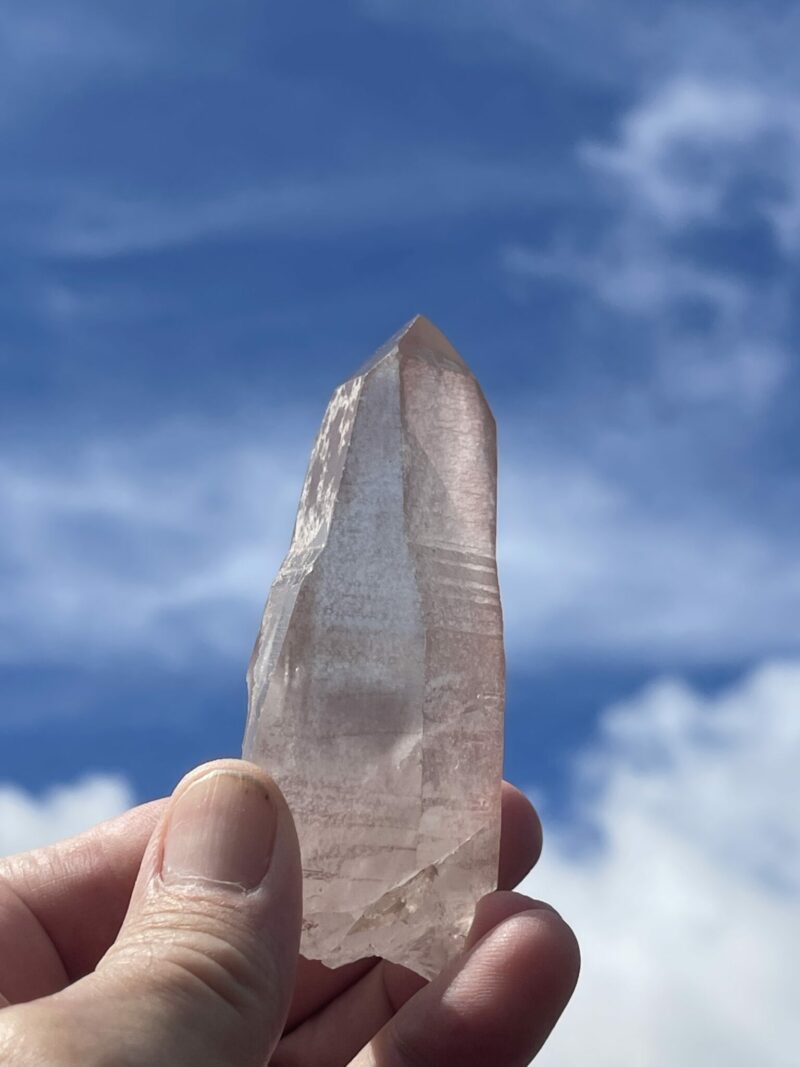 This is Harmony Pink Lemurian Quartz Crystal – 99g