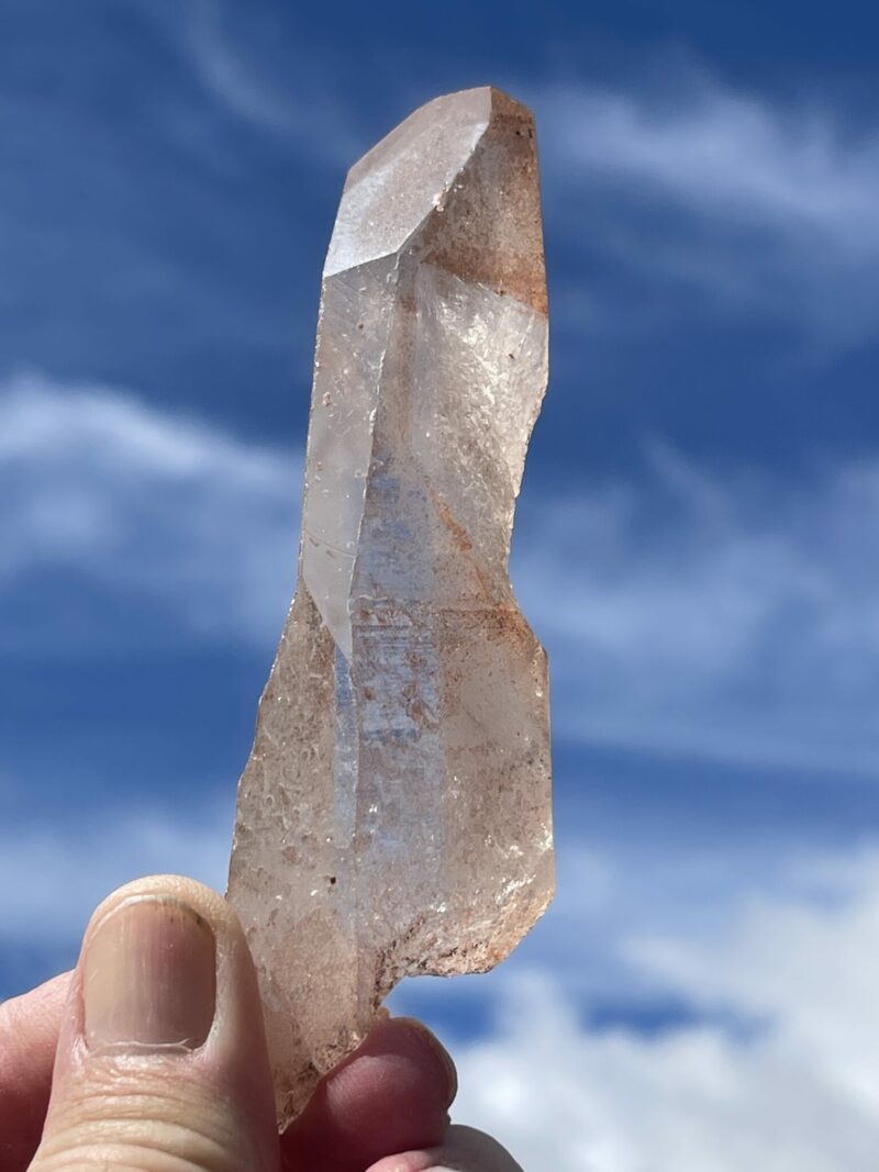 This is Nurturing Pink Lemurian Quartz Point – 118g