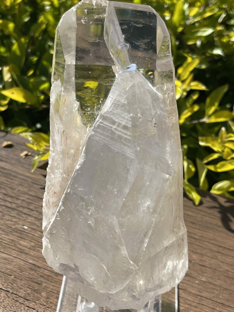 This is Unique Tabby Citrine with Clear Quartz Bridge – 1.18kg