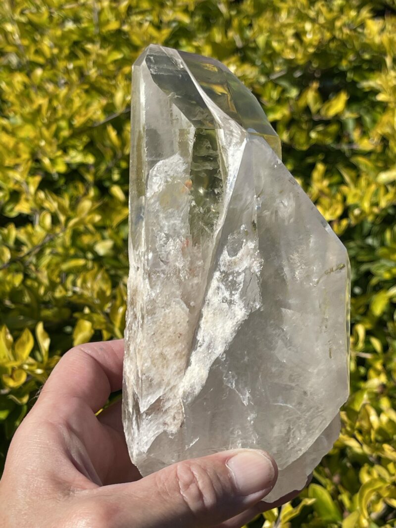 This is Unique Tabby Citrine with Clear Quartz Bridge – 1.18kg