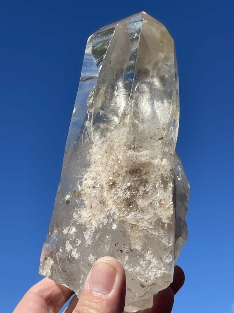 This is Unique Tabby Citrine with Clear Quartz Bridge – 1.18kg