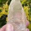 this is Pink Key Inclusion Lemurian Quartz Point