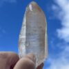 this is Pink Key Inclusion Lemurian Quartz Point