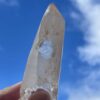 this is Pink Key Inclusion Lemurian Quartz Point