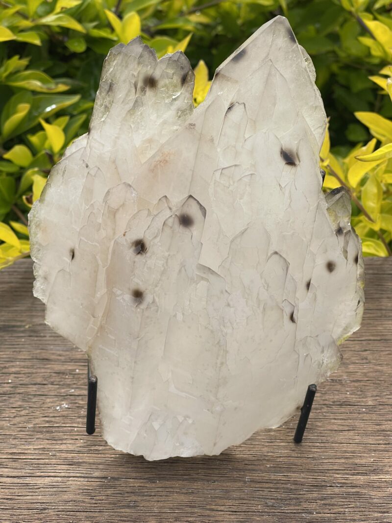 This is Dalmatian-Spotted Smokey Quartz Cathedral Lightbrary – 877g