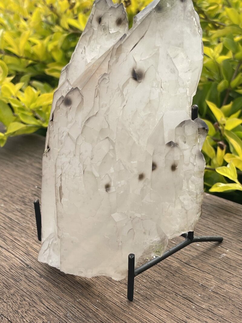 This is Dalmatian-Spotted Smokey Quartz Cathedral