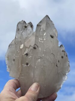 This is Dalmatian-Spotted Smokey Quartz Cathedral