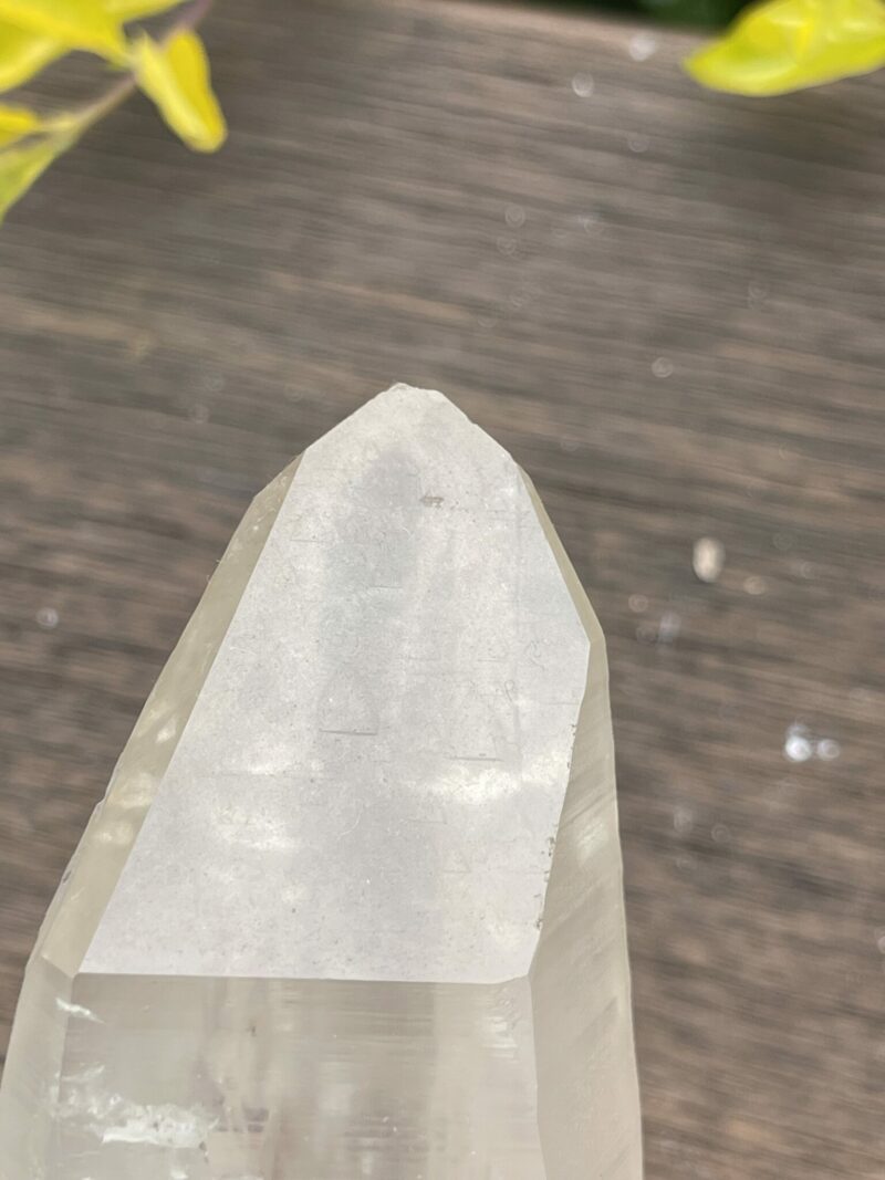 This is Ancient Smokey Quartz Tower with Etched Codes – 800g