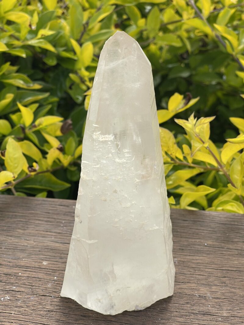 This is Ancient Smokey Quartz Tower with Etched Codes – 800g