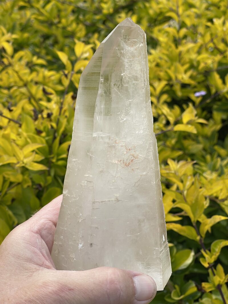 This is Ancient Smokey Quartz Tower with Etched Codes – 800g