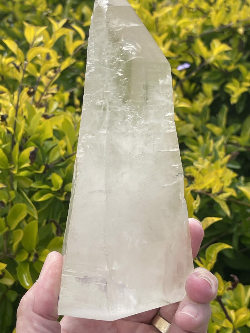 This is Ancient Smokey Quartz Tower with Etched Codes – 800g