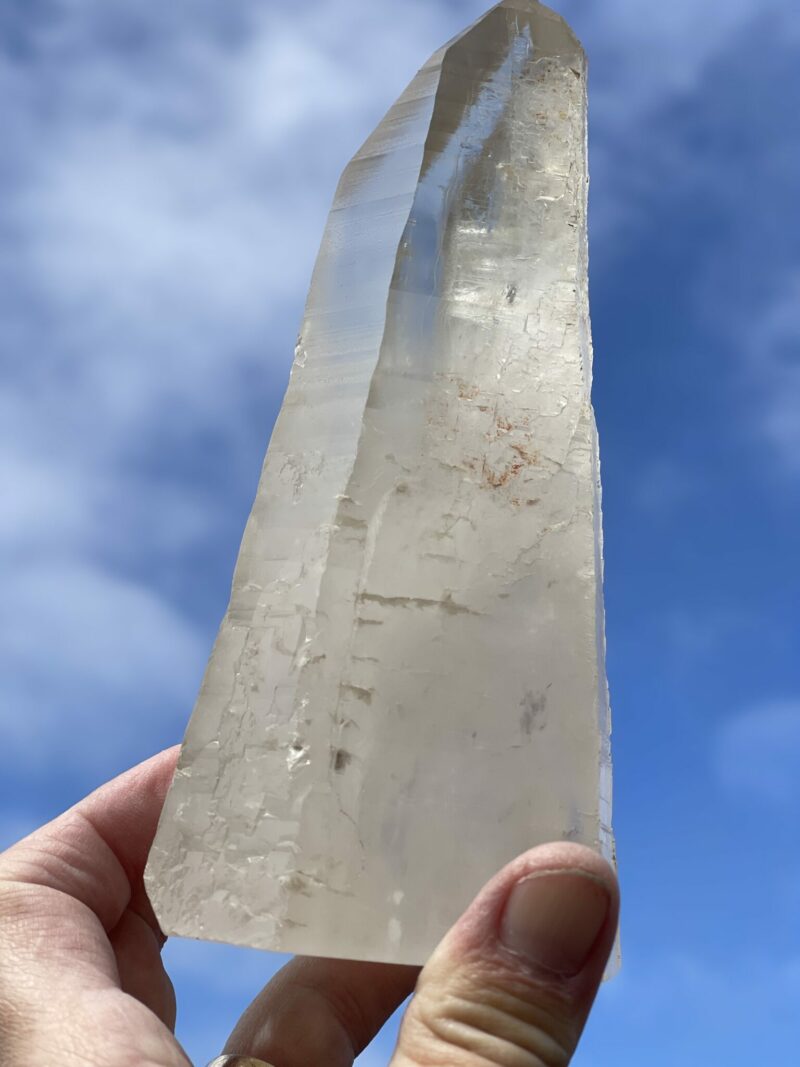 This is Ancient Smokey Quartz Tower with Etched Codes – 800g