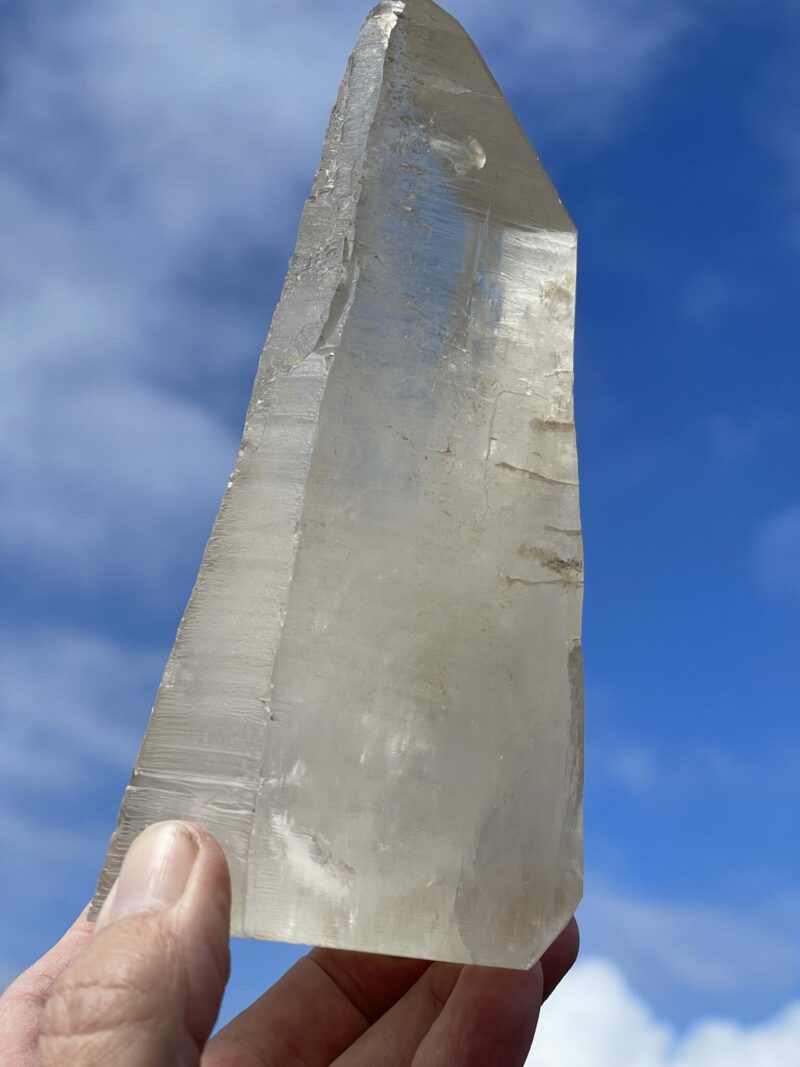 This is Ancient Smokey Quartz Tower with Etched Codes – 800g