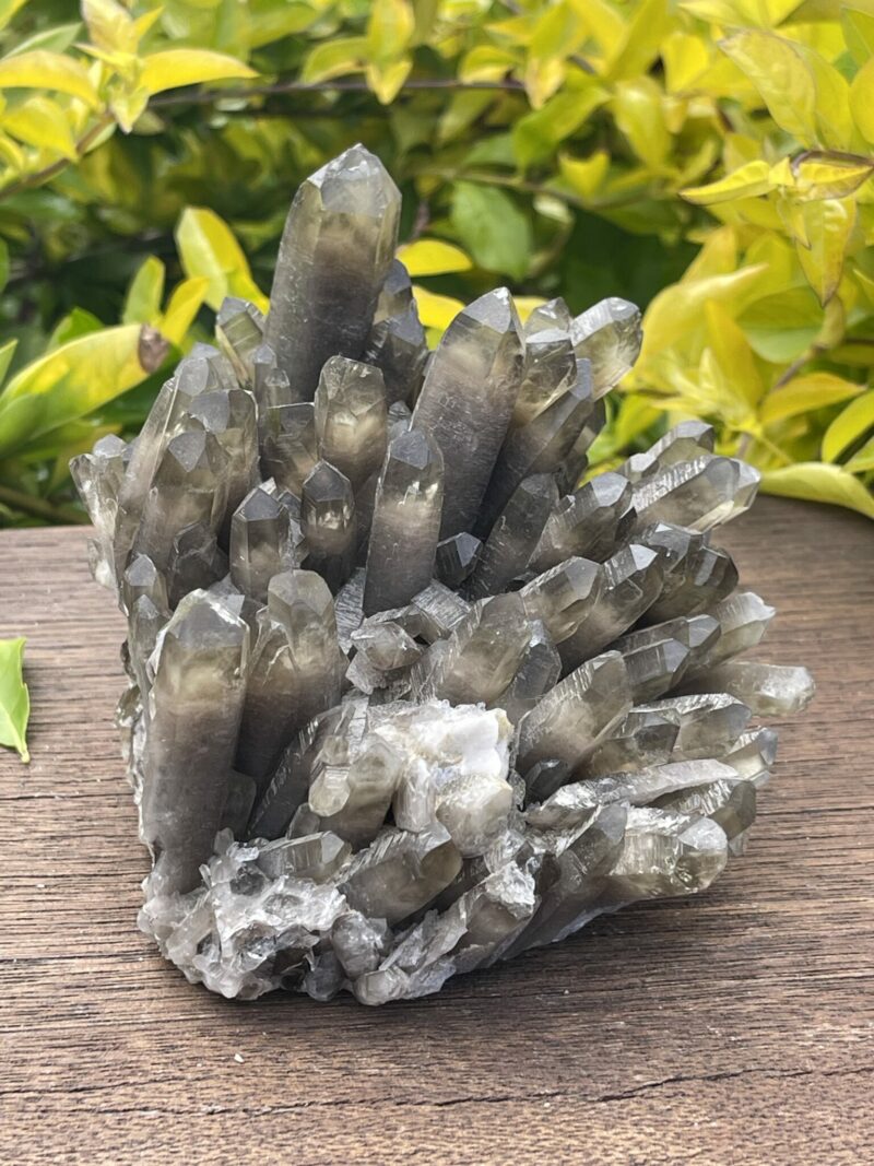 This is Unique Dark Smokey Quartz Cluster – 915g