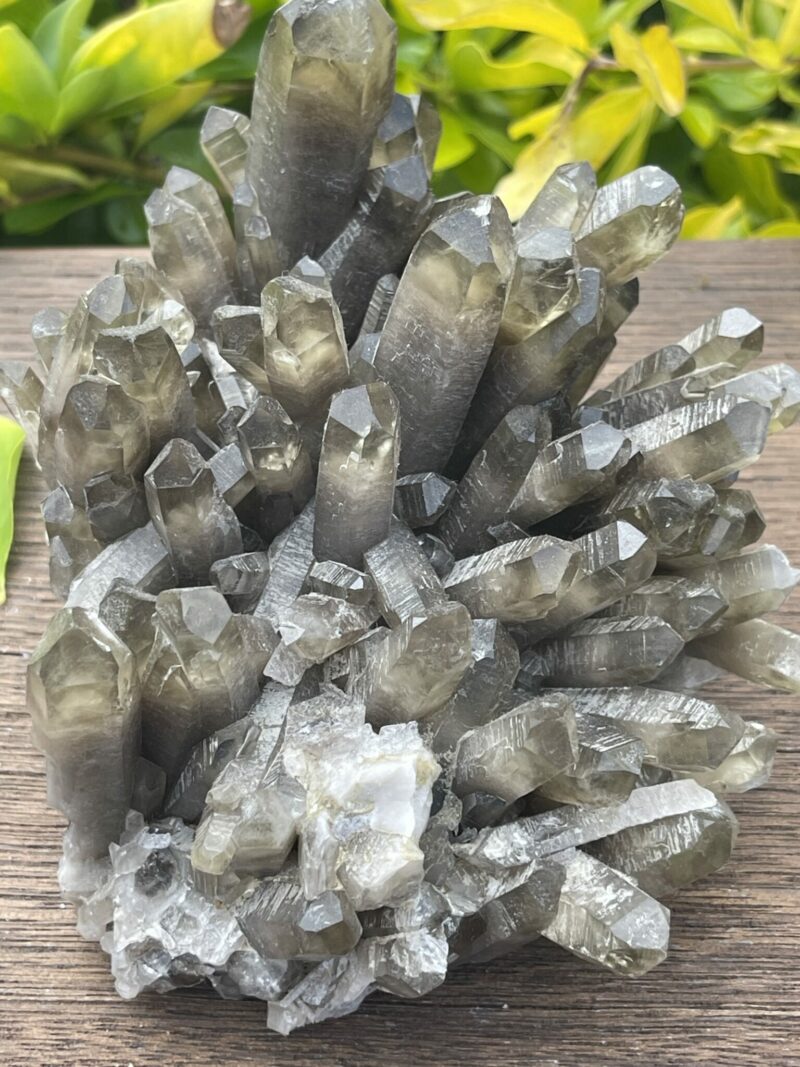 This is Unique Dark Smokey Quartz Cluster – 915g