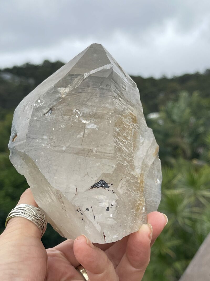 This is Rare Indicolite Tourmaline in Quartz Specimen – 1kg