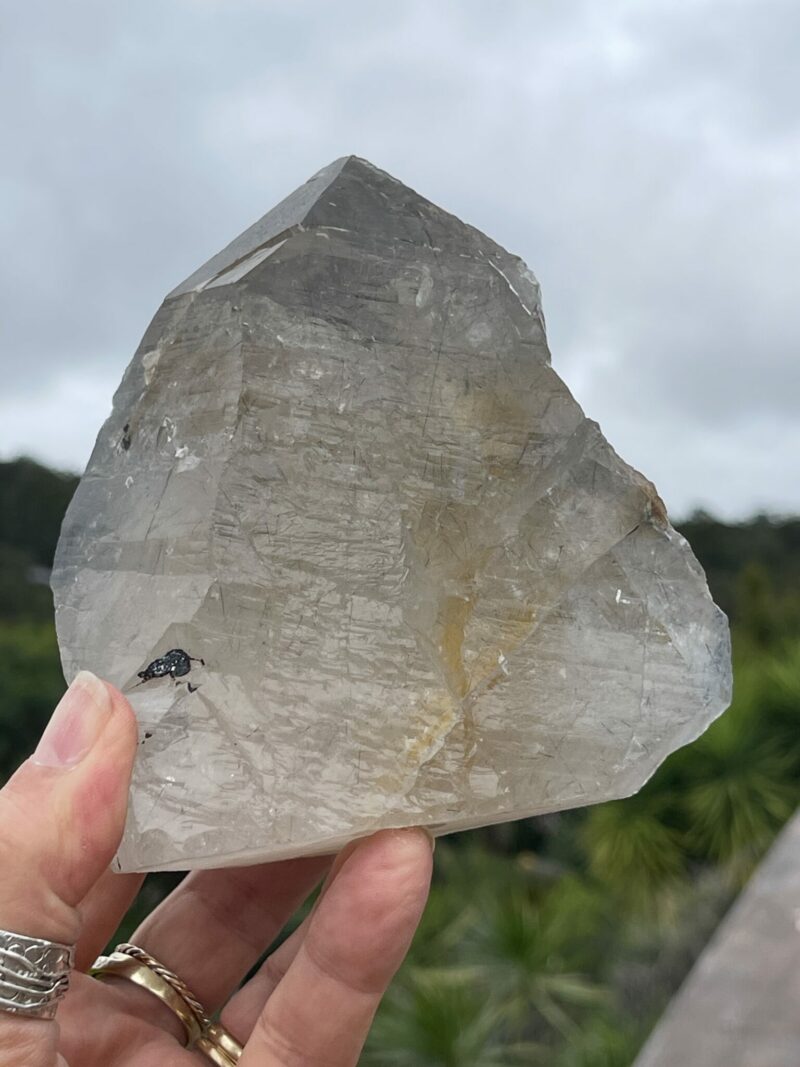 This is Rare Indicolite Tourmaline in Quartz Specimen – 1kg