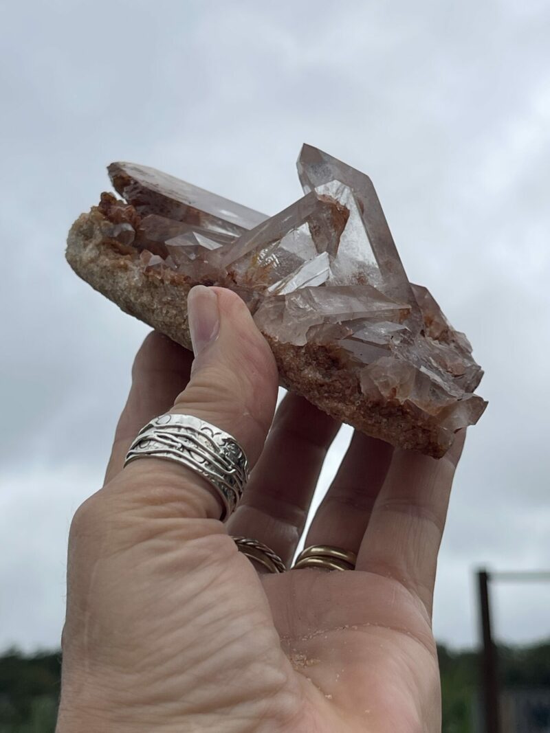 This is Stunning Clear Quartz in Silica Matrix – 449g