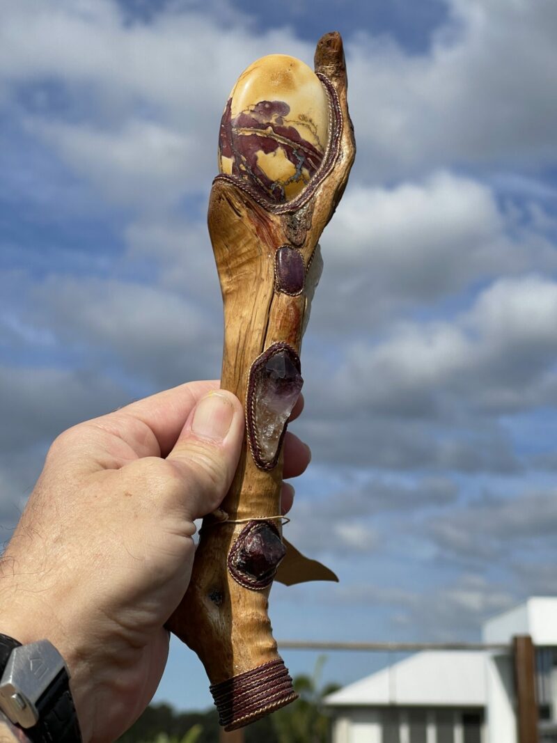 This is Shamanic Way Ceremonial Talking Stick – 23cm