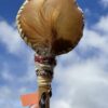 THIS IS Ceremonial Goat Hide Rattle with Amethyst (30cm)