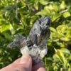 This is Mysterious Dark Smoky Quartz with Black Tourmaline (76g)