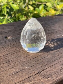 This is Stunning Clear Quartz Faceted Teardrop (127g)