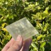 This is Radiant Golden Calcite Cube: 299g of Uplifting Energy and Mental Clarity